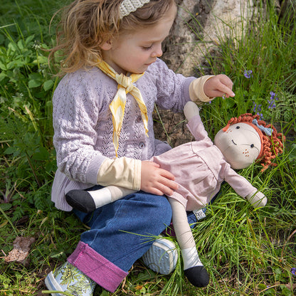 Sebra dukke, stoff - Hanna