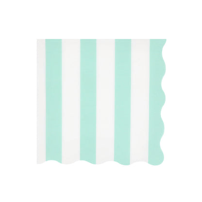 Meri Meri servietter, Beach Striped str. L - 16 stk.