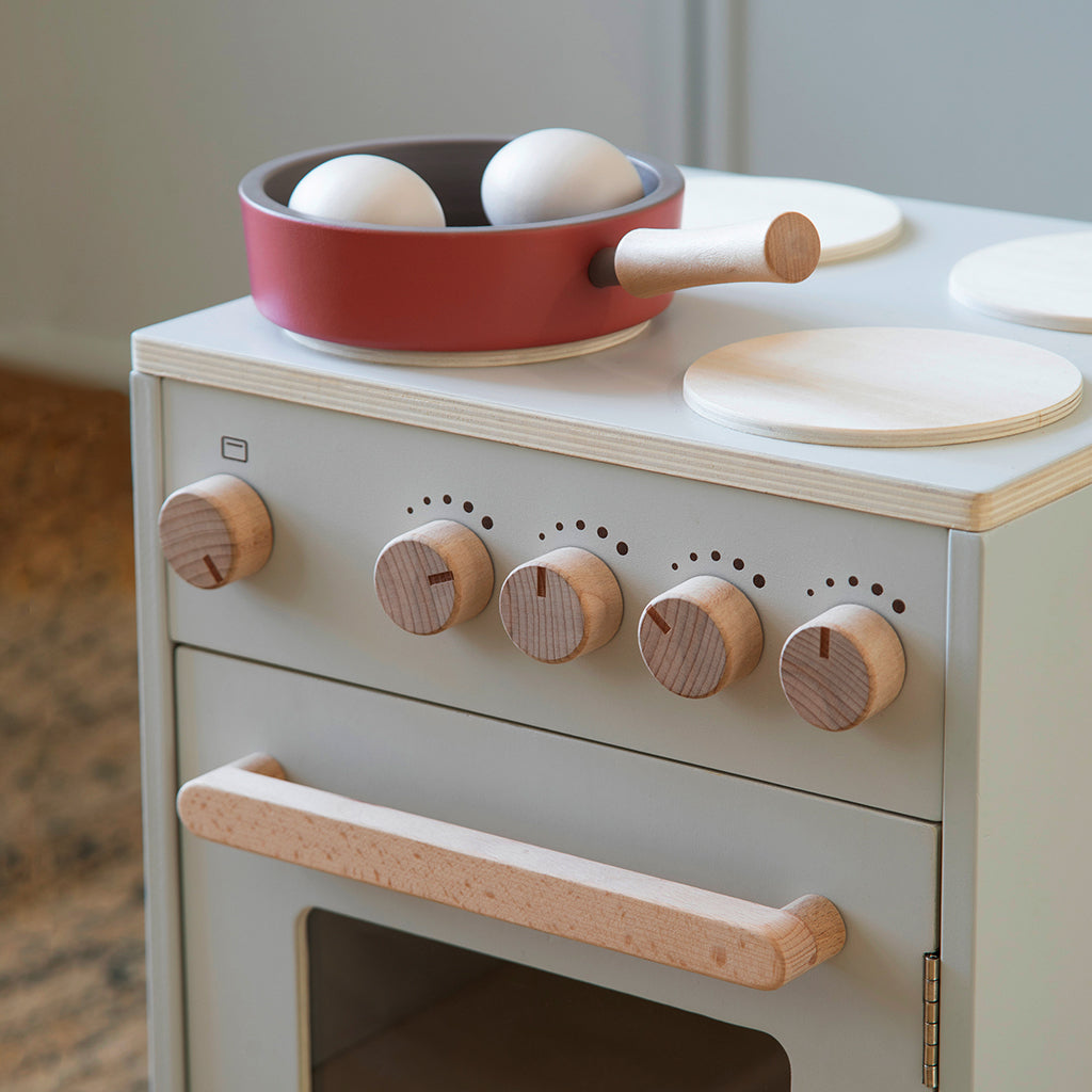 Sebra Kitchen komfyr i tre, Beige,