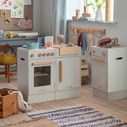 Sebra Kitchen komfyr i tre, Beige,