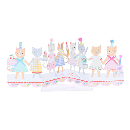 Meri Meri fødselsdagskort, Kitten Club