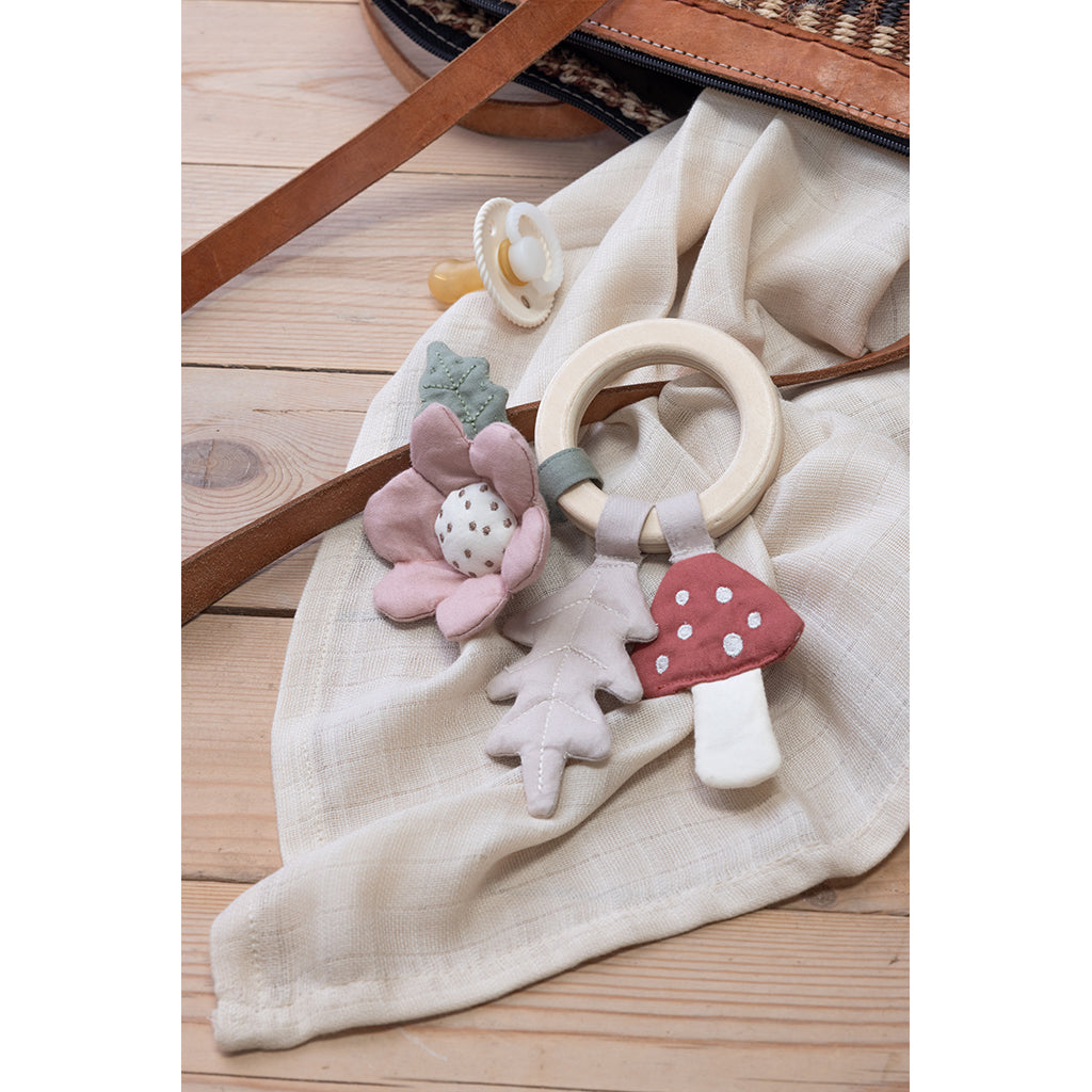 Copy of Sebra rangle med blad, svamp og blomst