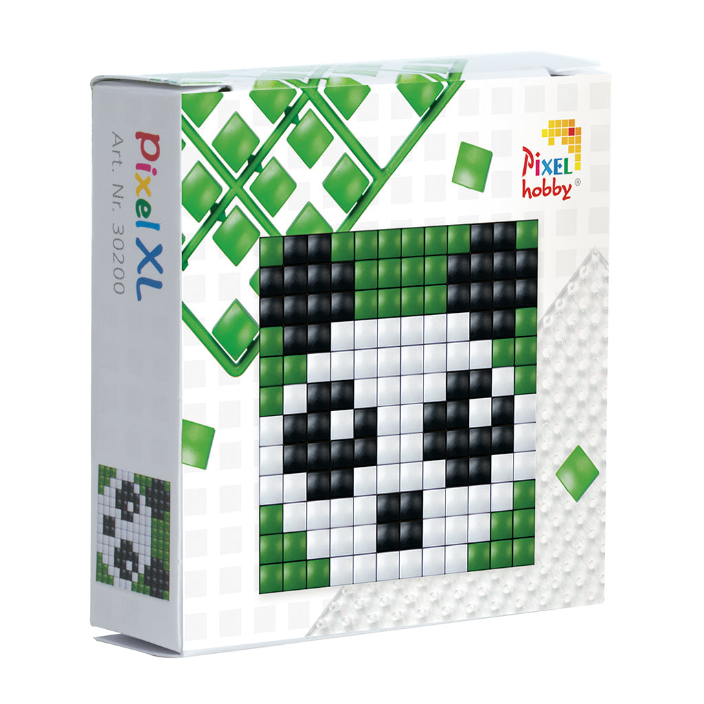 Pixelmosaikk, XL mosaikkperler - Panda