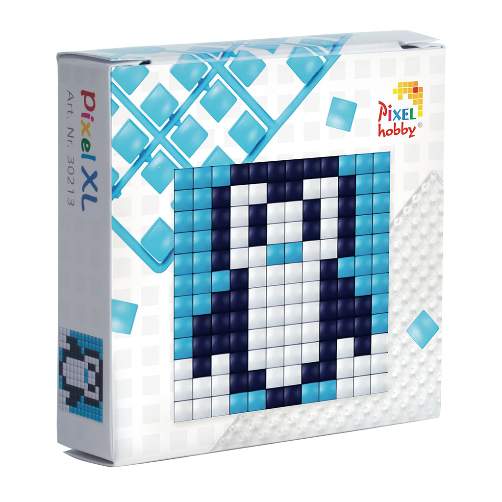 Pixelmosaikk, XL mosaikkperler - Pingvin