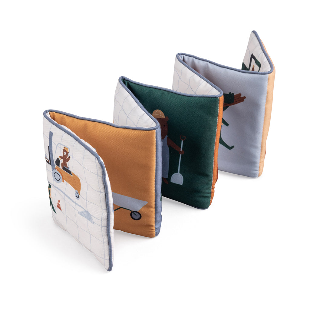 Sebra stoffbok, Busy Builders