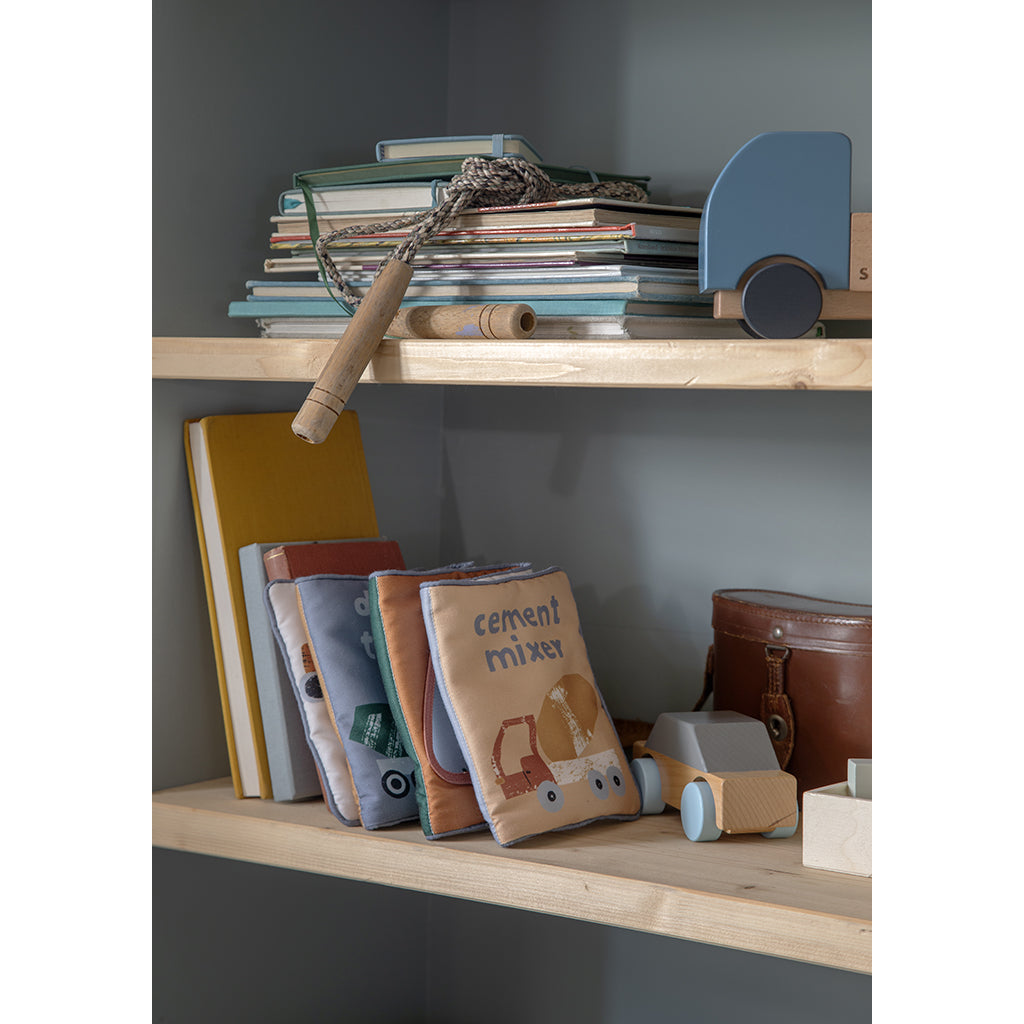 Sebra stoffbok, Busy Builders