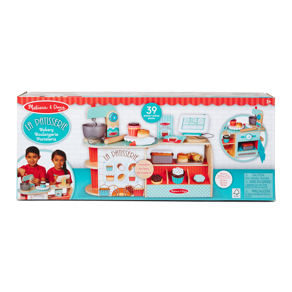 Melissa &amp; Doug Lekemat i tre, Bakerbutikk, La Patisserie - 39 deler