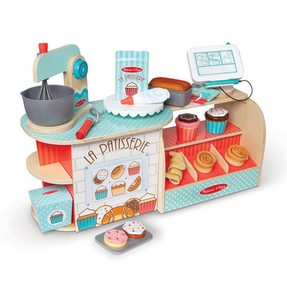 Melissa &amp; Doug Lekemat i tre, Bakerbutikk, La Patisserie - 39 deler