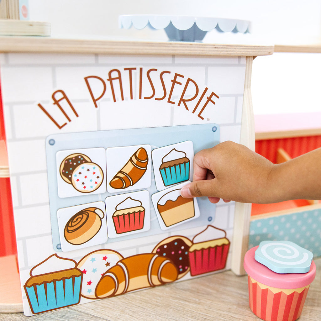 Melissa &amp; Doug Lekemat i tre, Bakerbutikk, La Patisserie - 39 deler