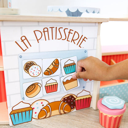 Melissa &amp; Doug Lekemat i tre, Bakerbutikk, La Patisserie - 39 deler