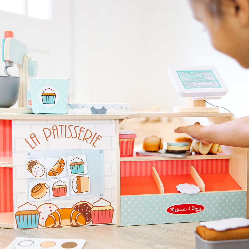 Melissa &amp; Doug Lekemat i tre, Bakerbutikk, La Patisserie - 39 deler