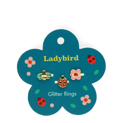 Rex London fingerringer, 3 stk – Ladybird