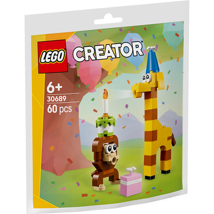 LEGO Disney Recruitment Bags fødselsdagsfestdyr i pakning med abe og giraf