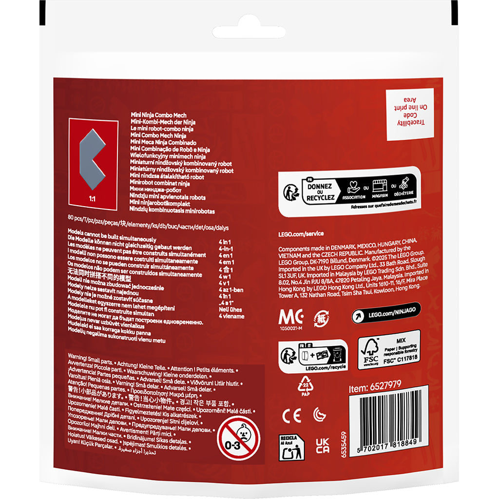 LEGO® Animal Crossing, Rekrutteringposer - Kombi-ninjamech - Minimodell