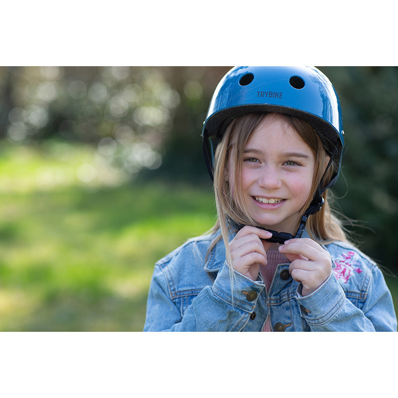 Trybike retro sykkelhjelm, Petrolblå