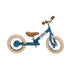 Trybike løbecykel, vintage blue m. retro look