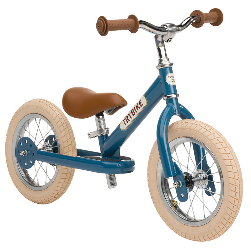 Trybike løpesykkel, vintage blue m. retro look