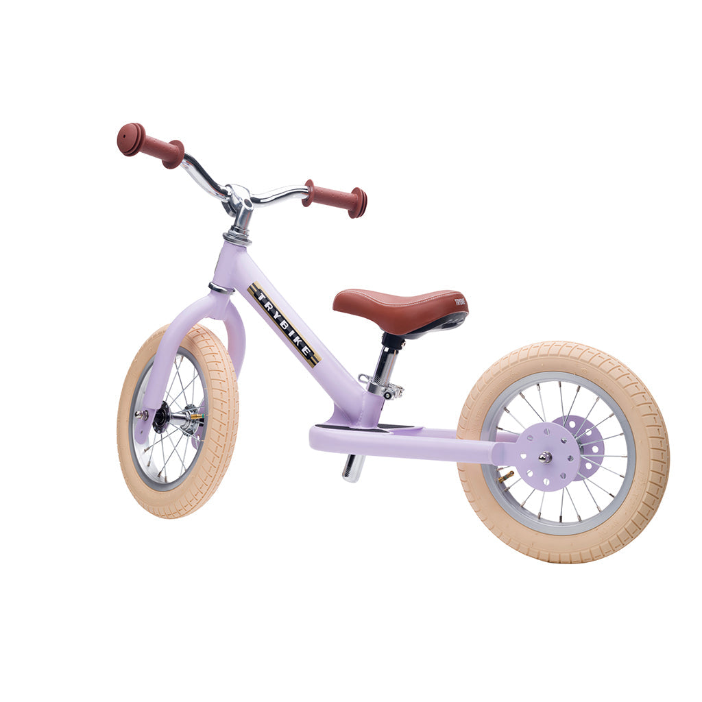 Trybike løbecykel, Vintage lilla med retro look