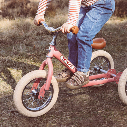 Trybike trehjult løpesykkel, vintage pink m. retro look