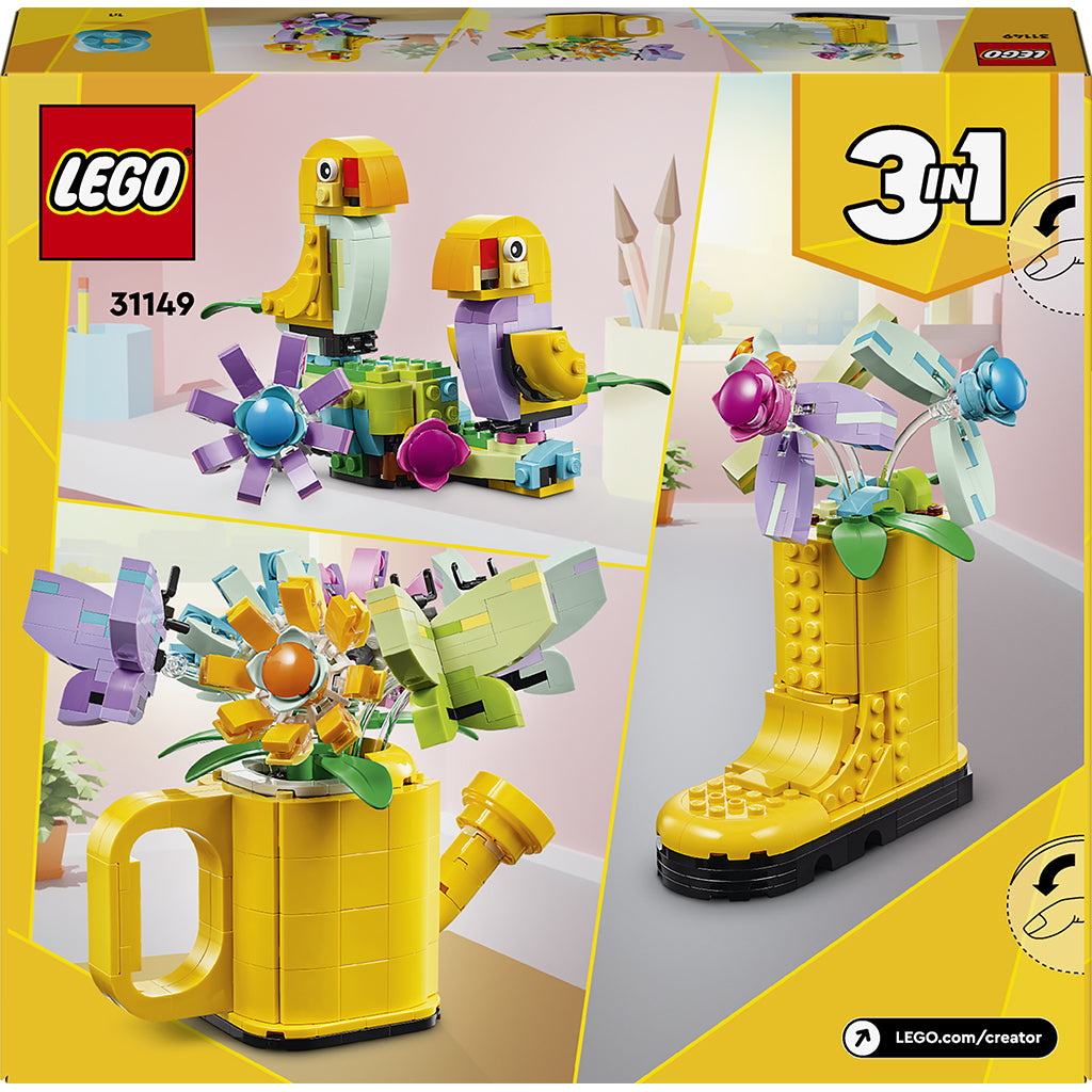 LEGO® Creator 3-i-1, Blomster i vannkanne