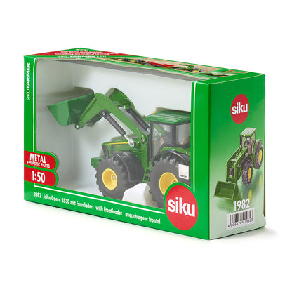 Siku John Deere traktor med frontlaster, 1:50