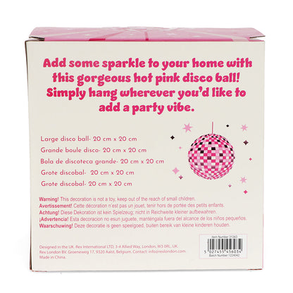 Rex London Discokule 20 cm, pink