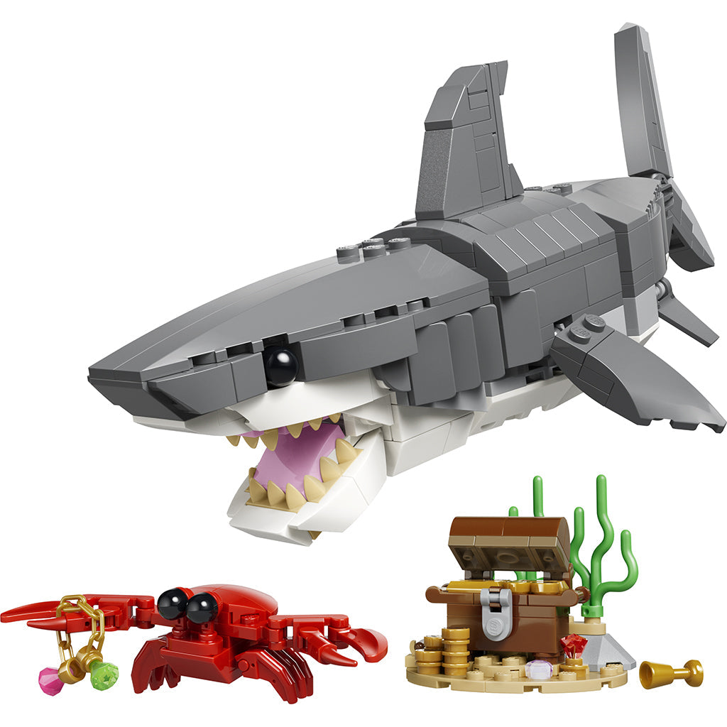 LEGO® Creator 3-i-1, Farlig hai med skattekiste