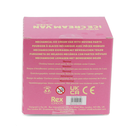 Rex London trekk-opp, iskrembil, racer - Gul