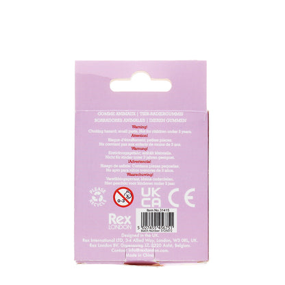 Rex London viskelæder, sett med 4 dyr - Medley