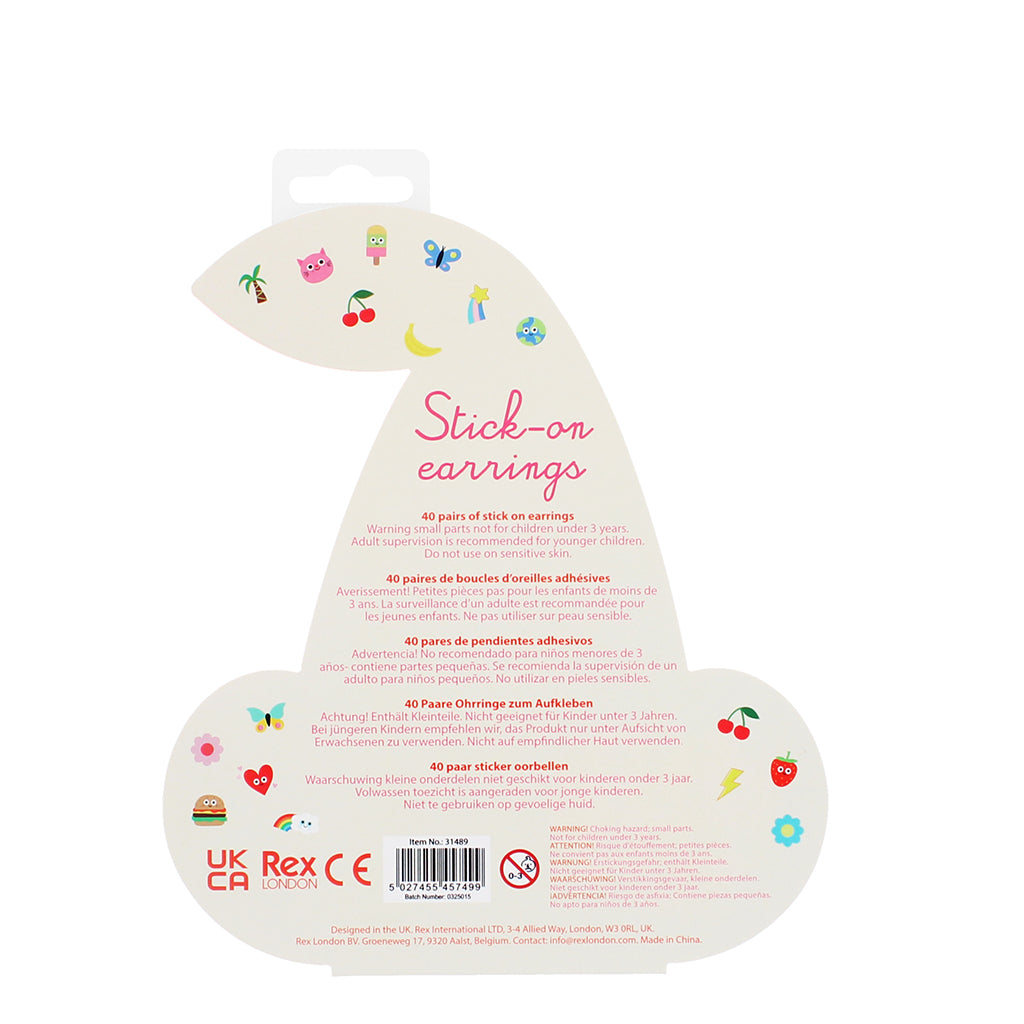 Rex London øredobbeklistremerker, Cherry