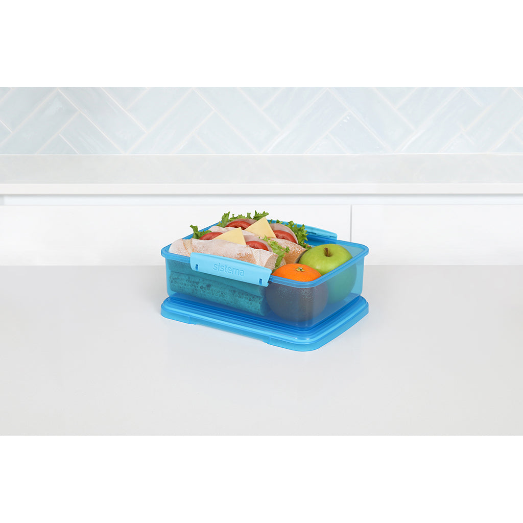 Sistema Coloured Lunch Matboks m. 1 rom, 2L - Blue