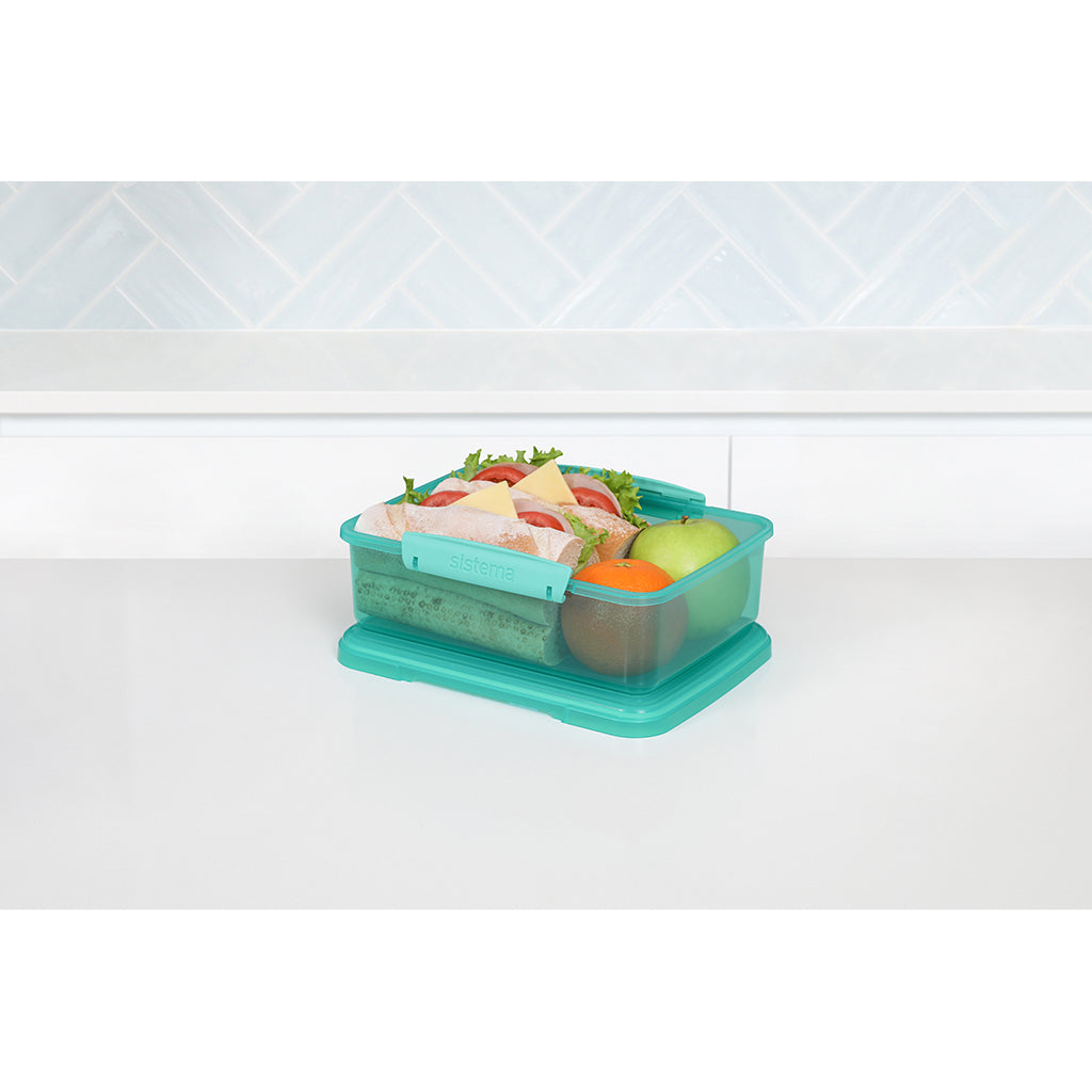 Sistema Coloured Lunch Matboks m. 1 rom, 2L - Teal