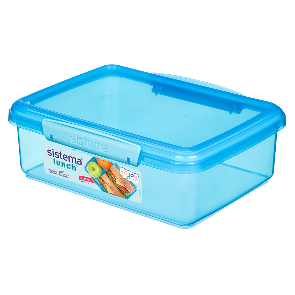 Sistema Coloured Luch Madkasse m. 1 rum, 2L - Blue