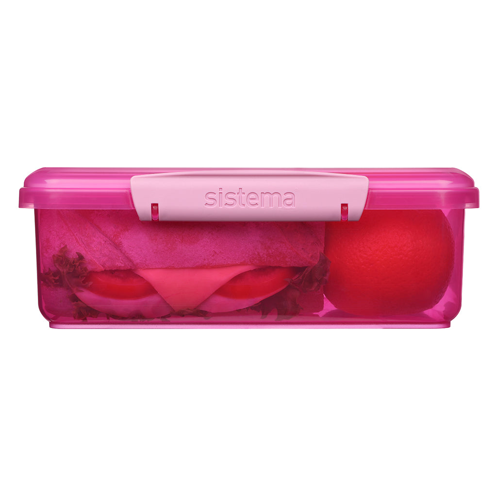 Sistema Coloured Lunch Matboks m. 1 rom, 2L - Pink