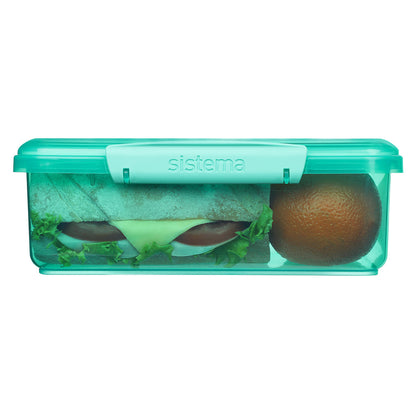 Sistema Coloured Lunch Matboks m. 1 rom, 2L - Teal
