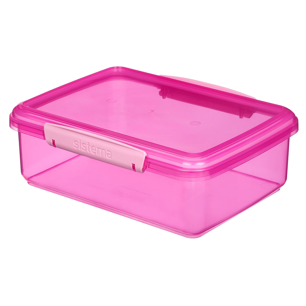 Sistema Coloured Lunch Matboks m. 1 rom, 2L - Pink