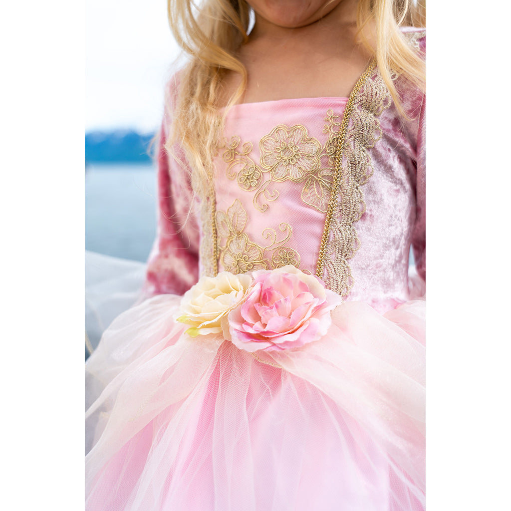Great Pretenders utkledning, Prinsesseutkledning Pink rose - str. 3-6 år