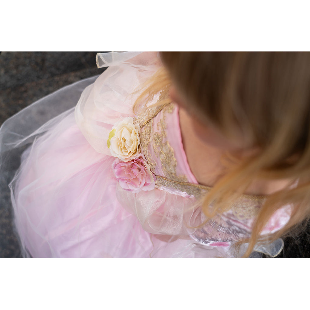 Great Pretenders utkledning, Prinsesseutkledning Pink rose - str. 3-6 år
