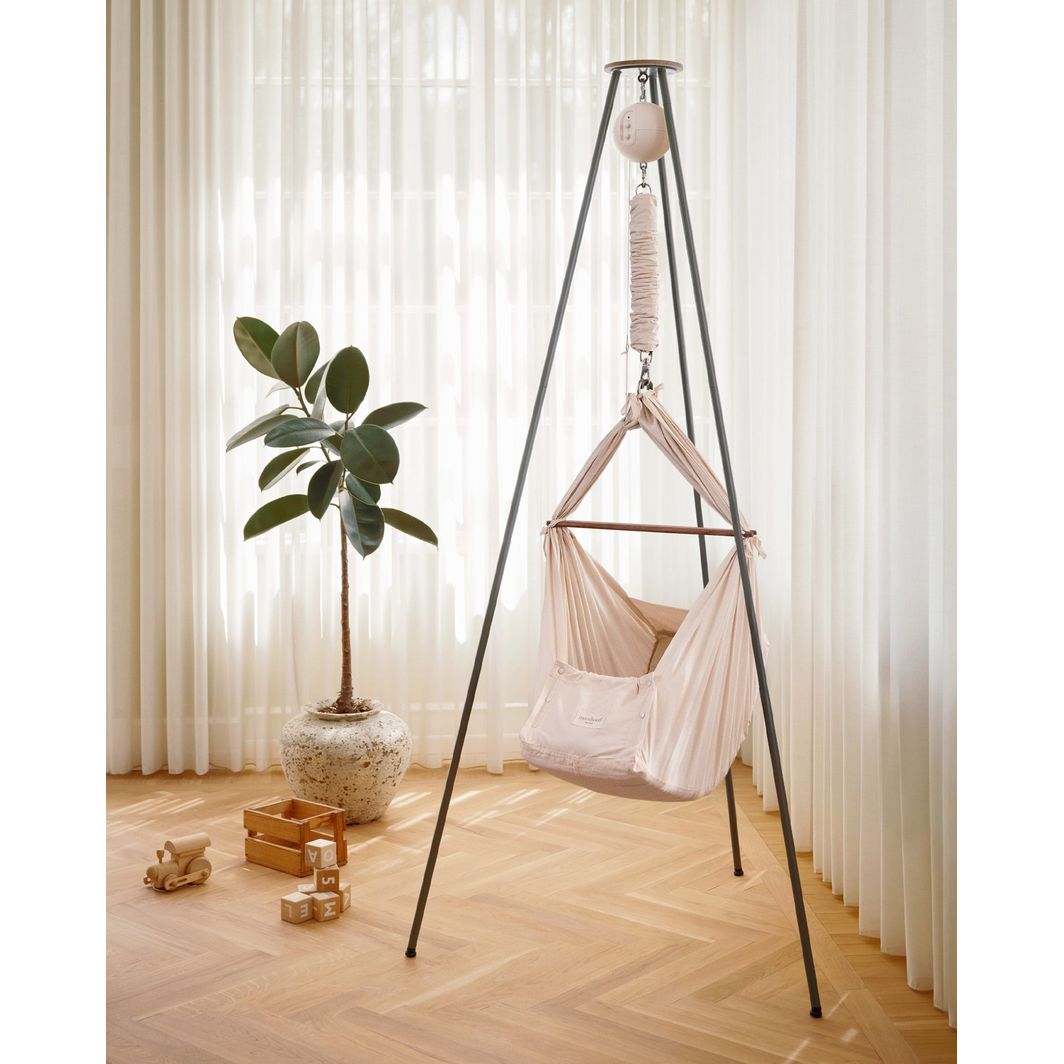Moonboon Classic Bundle, Slyngevugge, med connect Classic motor og stativ - Nature