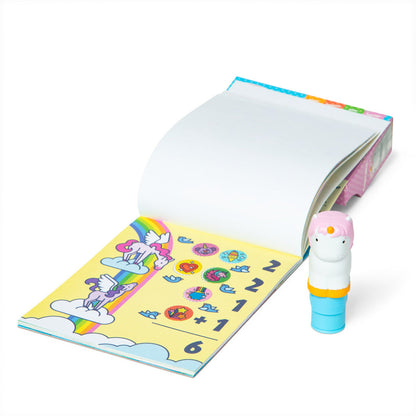 Melissa &amp; Doug Wow! Aktivitetsblokk, Stemple-selv klistremerker - Enhjørning