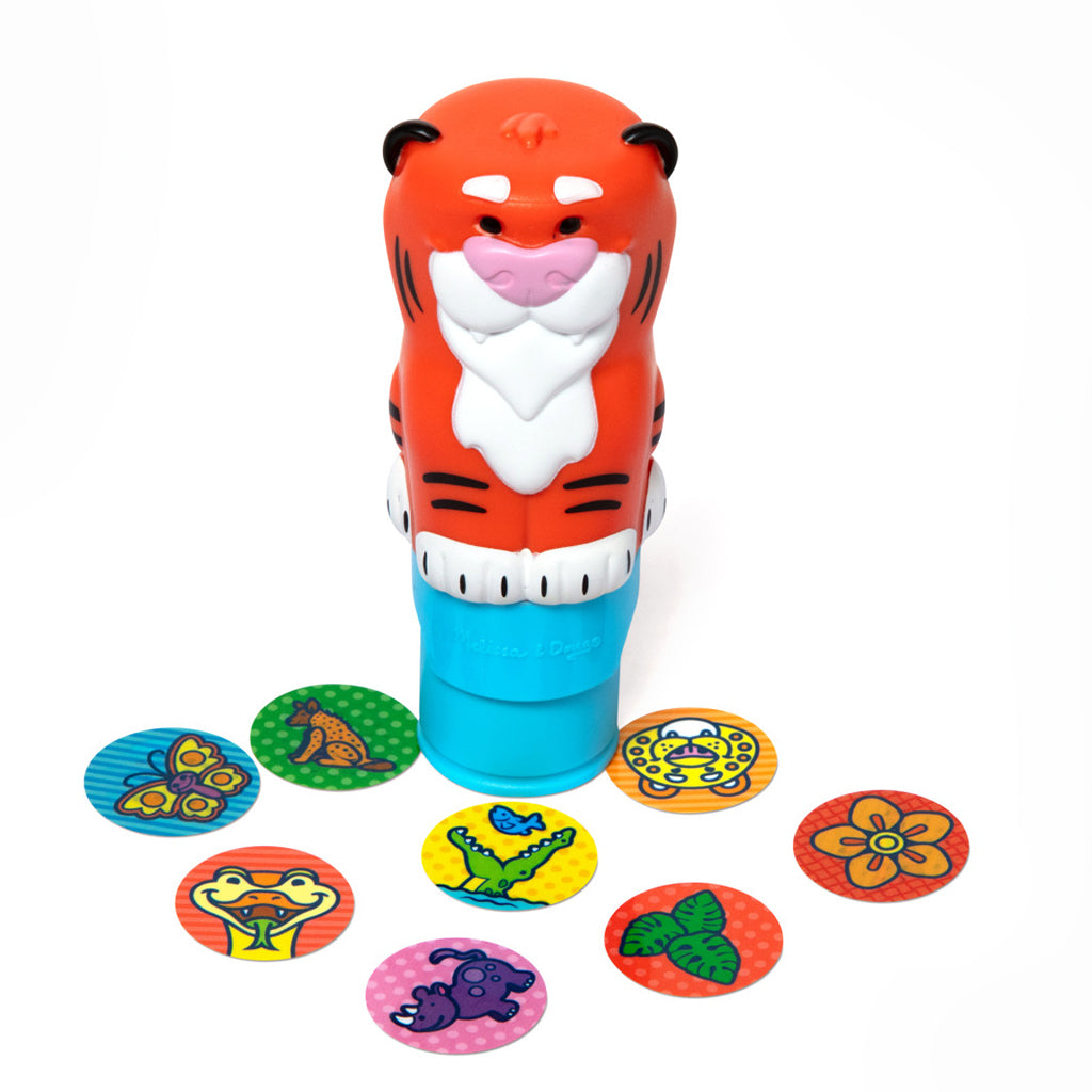 Melissa &amp; Doug Wow! Activity pad, Stempel-selv klistremerker - Tiger