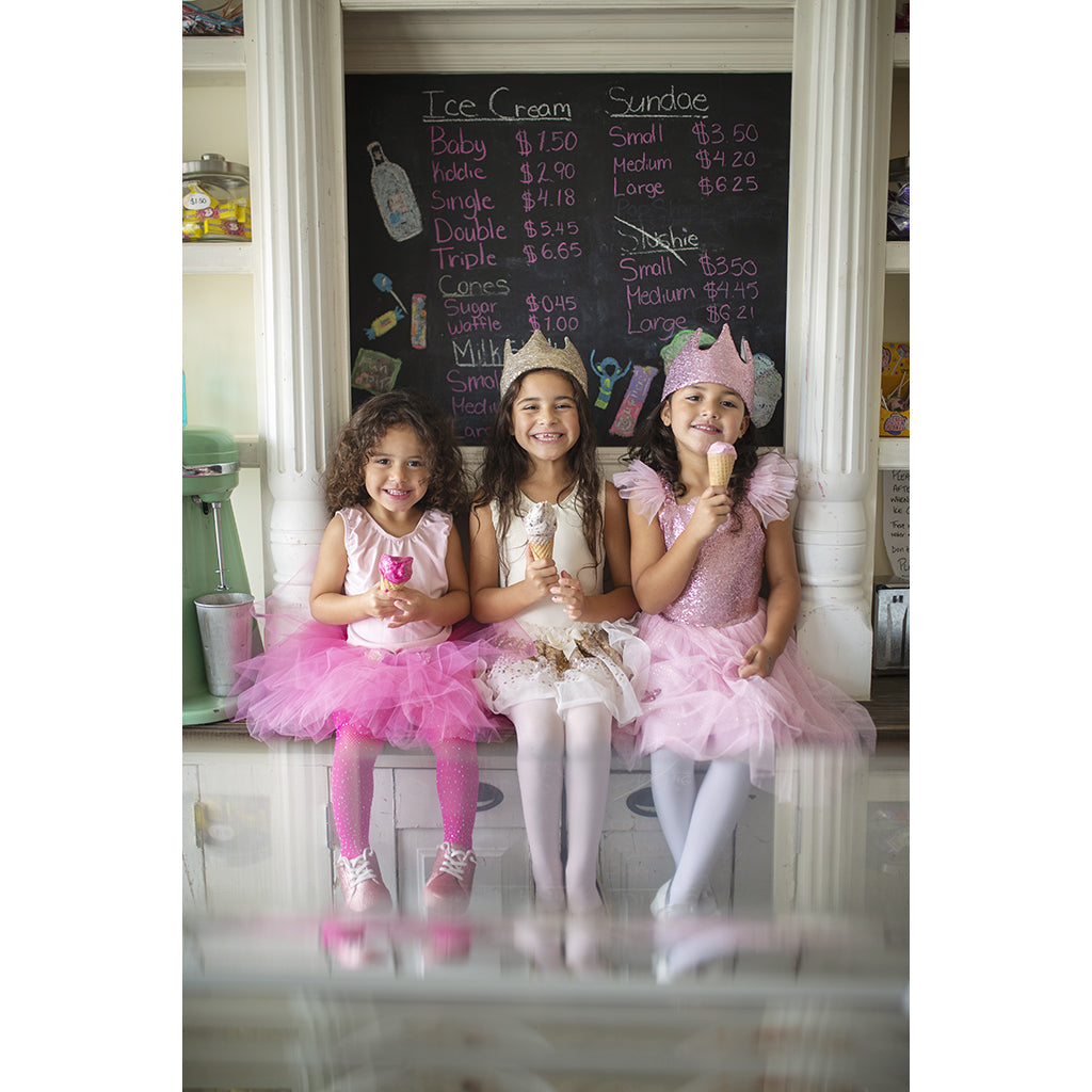 Great Pretenders utkledningstøy, Pink Twirl-kjole  - Str. 4-6 år