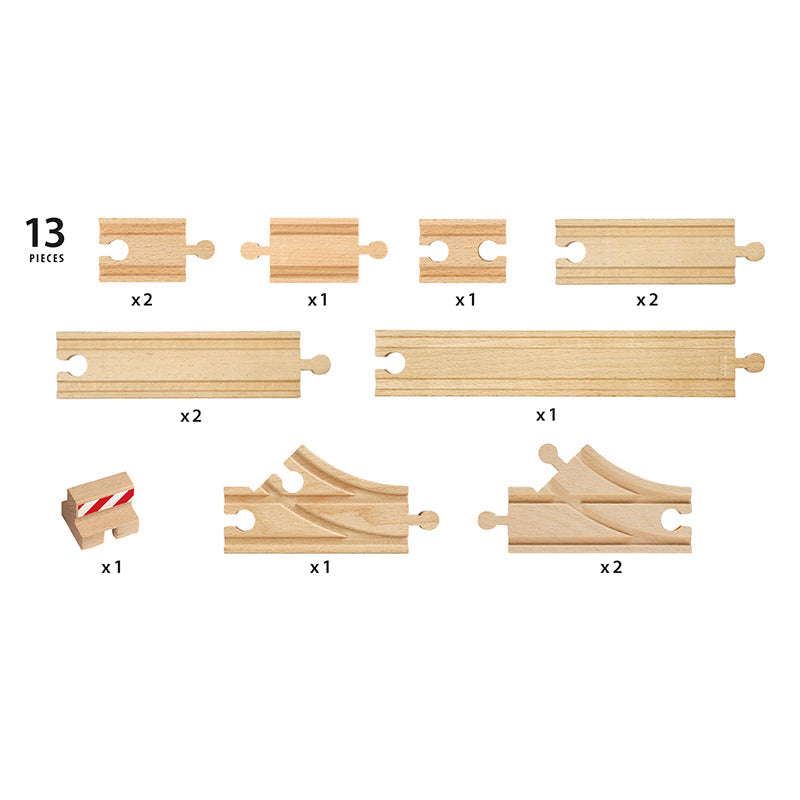 Brio Startpakke, skinner - 13 deler