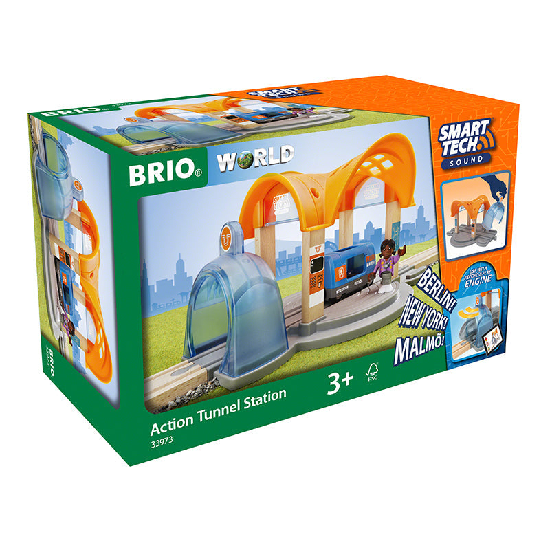 Brio Smart Tech lyd action tunnelstasjon