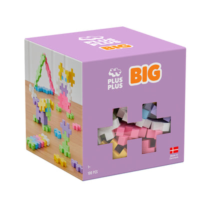 Plus-Plus BIG pastellfargemiks, 100 stk.