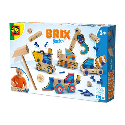 SES Creative Brix Junior, byggleketøy – Arbeidskjøretøyer
