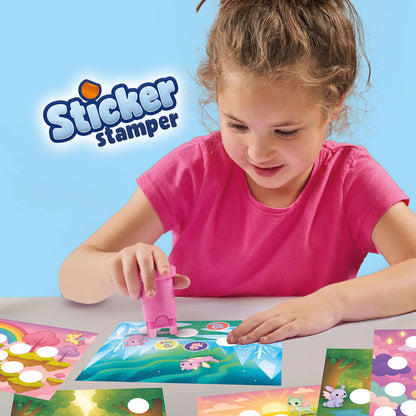 SES Creative Stempelsett med klistremerker, Fantasidyr