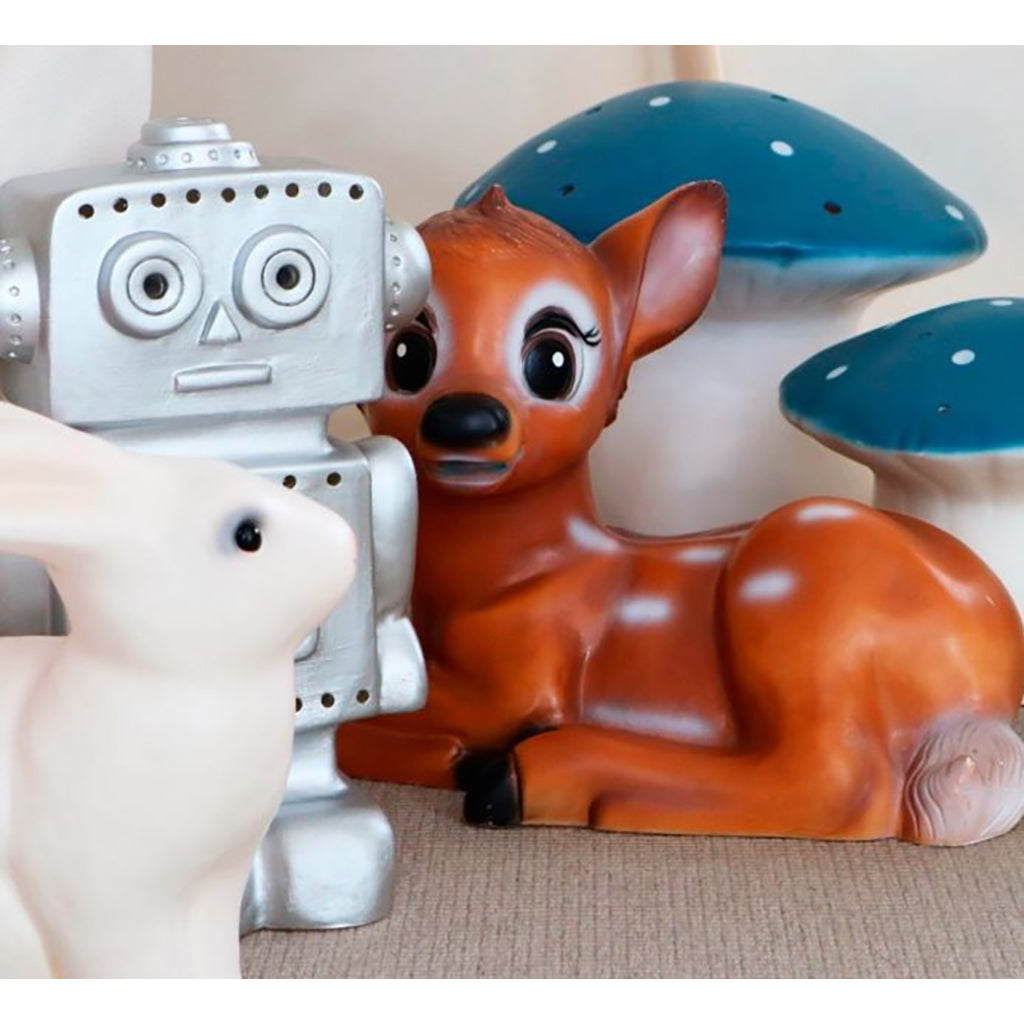 Sopp-lampe, stor paddehatt - Jeans