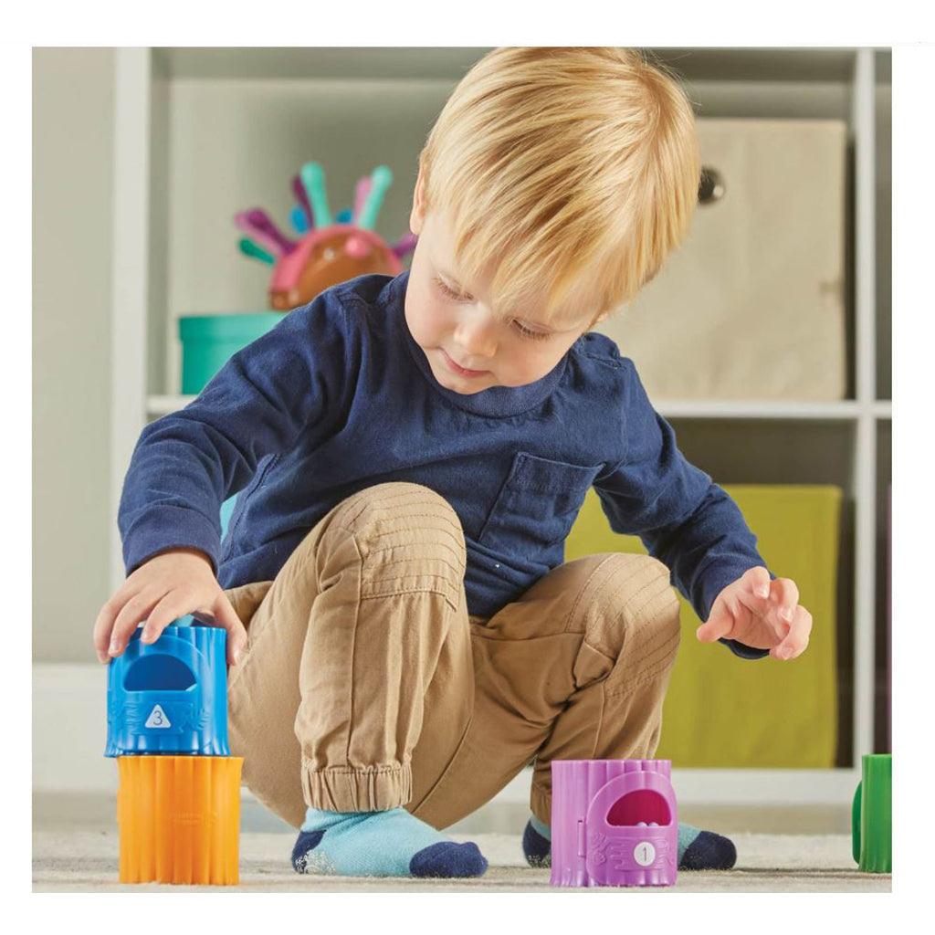 Lær om tall og farger - Aktivitetsett med jungelens dyr