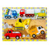 Melissa & Doug træpuslespil, køretøjer, med store brikker, 6 stykker